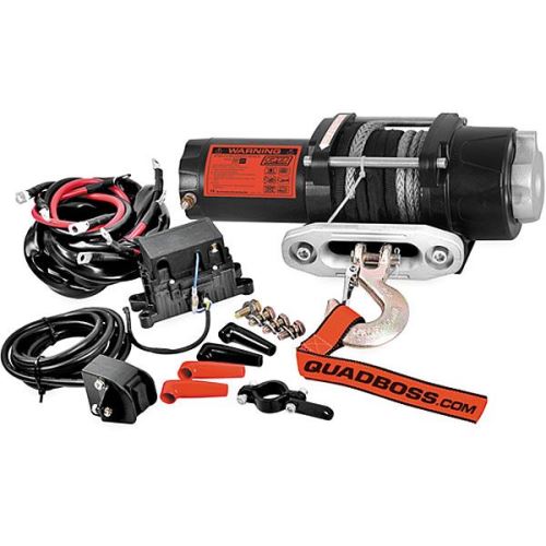 YAMAHA WOLVERINE 350 4X4 QUADBOSS 2500LB WINCH /& MOUNT DYNEEMA ROPE 1995-2005