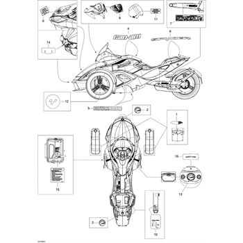 2008 can am spyder parts