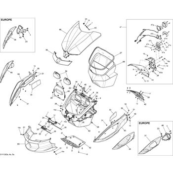 can am spyder body parts