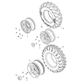 RIM-FRT 12X6 CAST 26.2 OFST FB Polaris 1522230-655